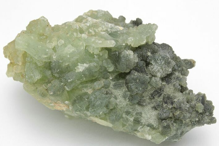 Green Prehnite Crystal Cluster - Morocco #205123